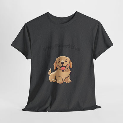 Stay Pawsitive Dog T-Shirt — Cute Golden Retriever Tee for Dog Lovers